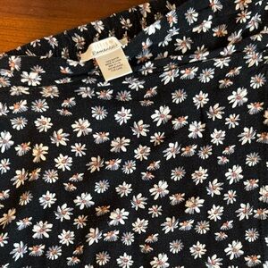 Cute Whimsy Floral Daisy Midi Wrap Skirt